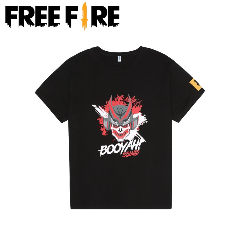 Áo Thun Free Fire Blood Demon Màu Đen 100% Cotton Size M L XL XXL