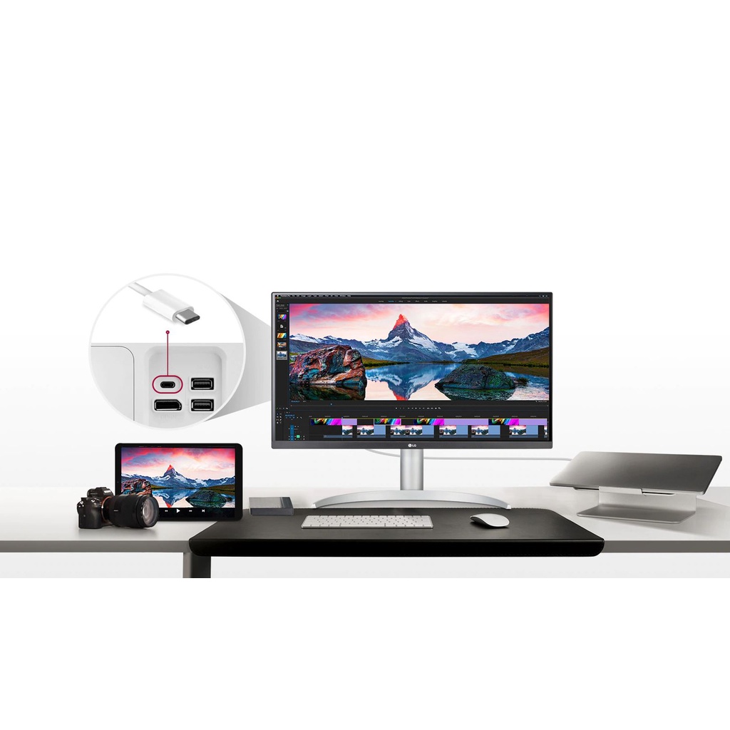 Màn hình đồ họa LG 27UP850N-W 27 inch (4K UHD/IPS/60Hz/5ms/AMD FreeSync/27UP850) - Hàng chính hãng