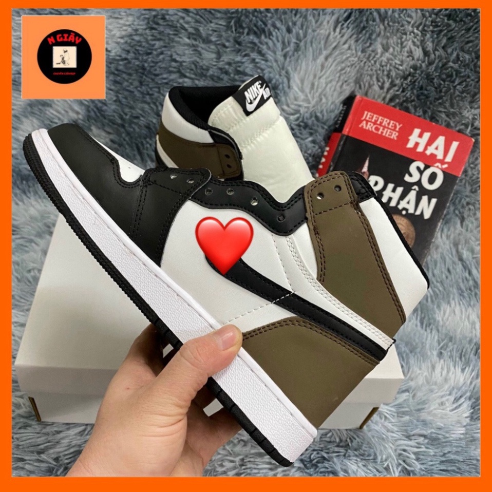Giày Jordan nâu đen cao cổ bản hot | BigBuy360 - bigbuy360.vn