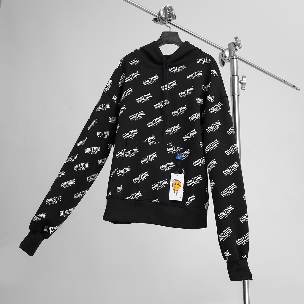 Áo Hoodies Nỉ Mùa Đông Form Rộng Gonzzone Đen | BigBuy360 - bigbuy360.vn