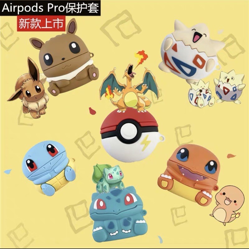 Case Airpod 1/2/Pro hoạt hình pokémon