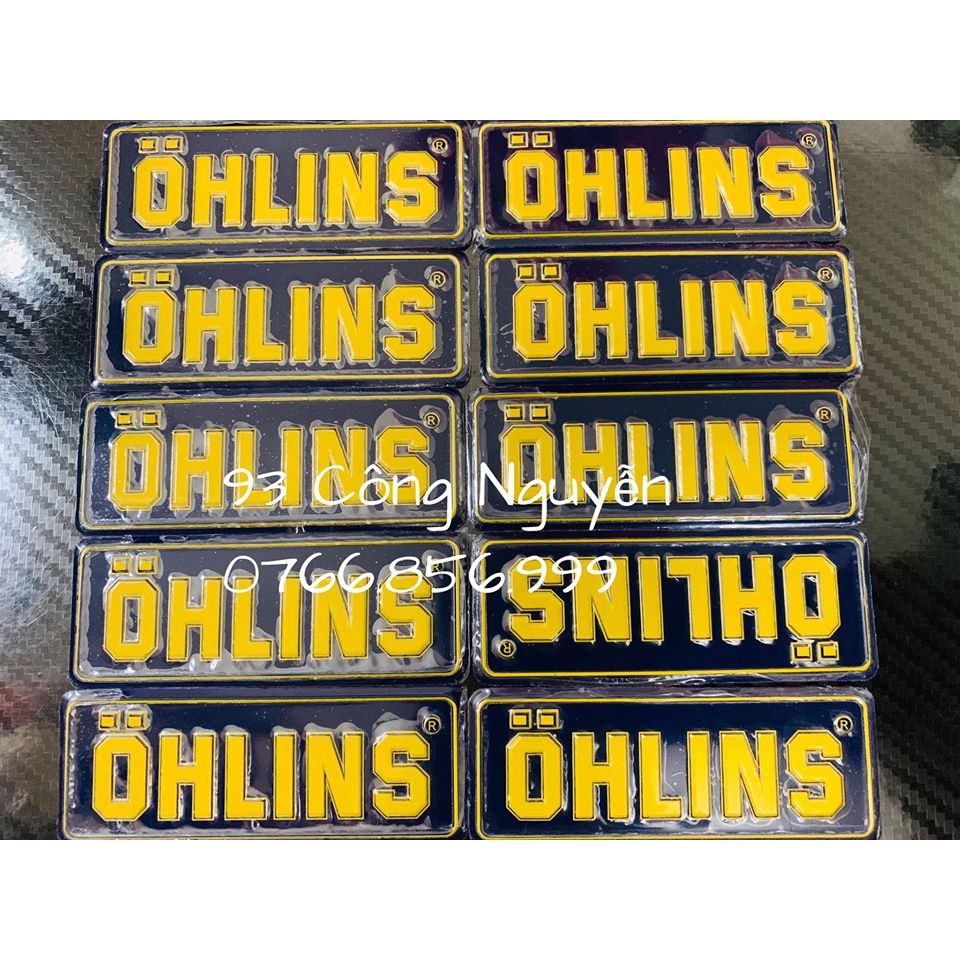 tem nhôm ohlins luôn keo