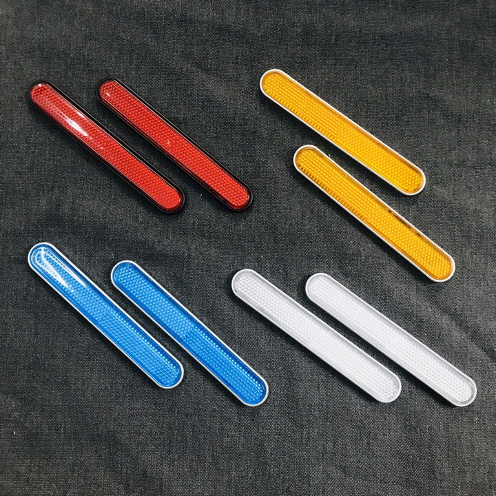 [CHÚ Ý] Bộ mắt mèo phản quang dán xe máy kiểu que dũa tròn độc đáo