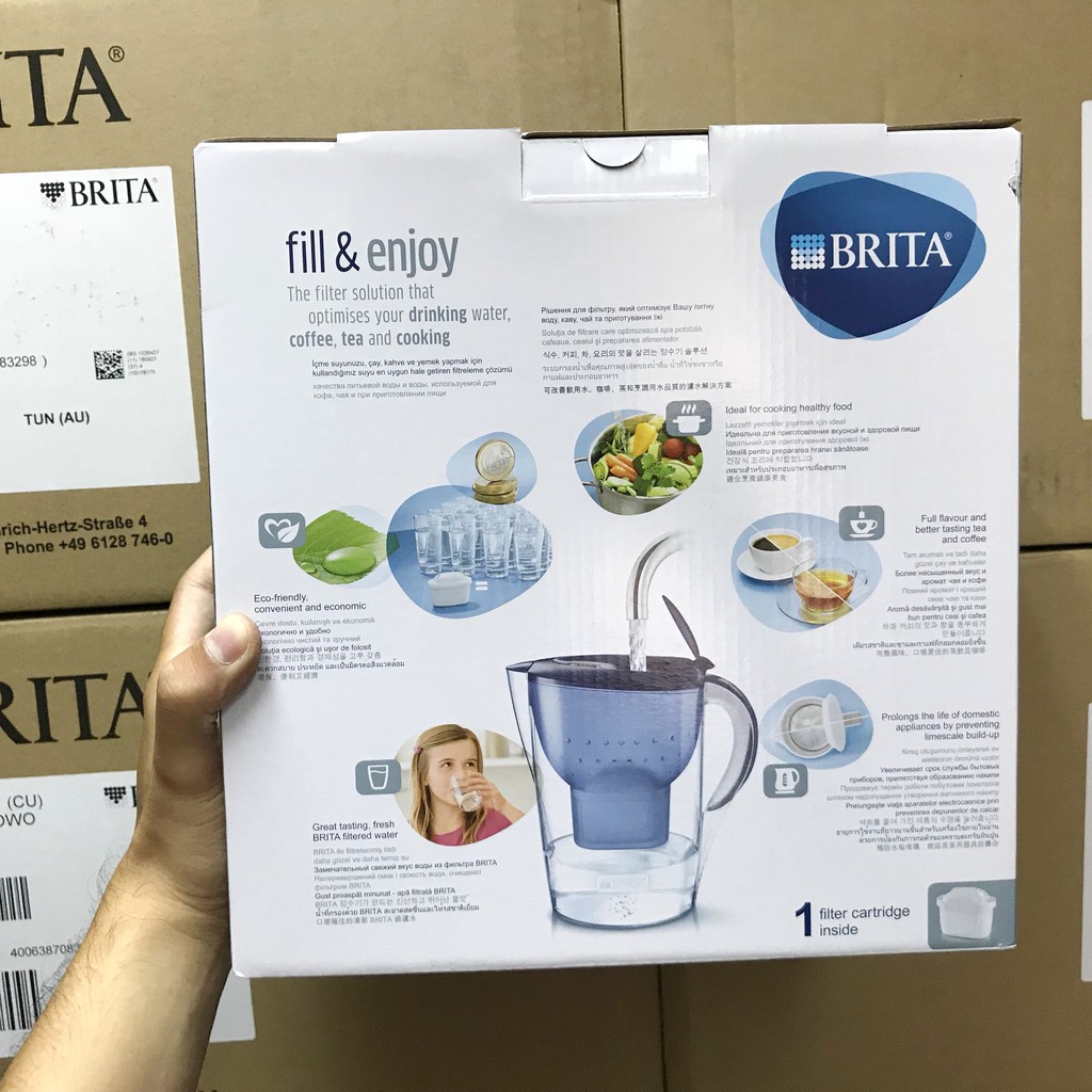 Bình lọc nước BRITA MARELLA XL - 3,5l (có sẵn 1 lõi lọc Maxtra Plus)