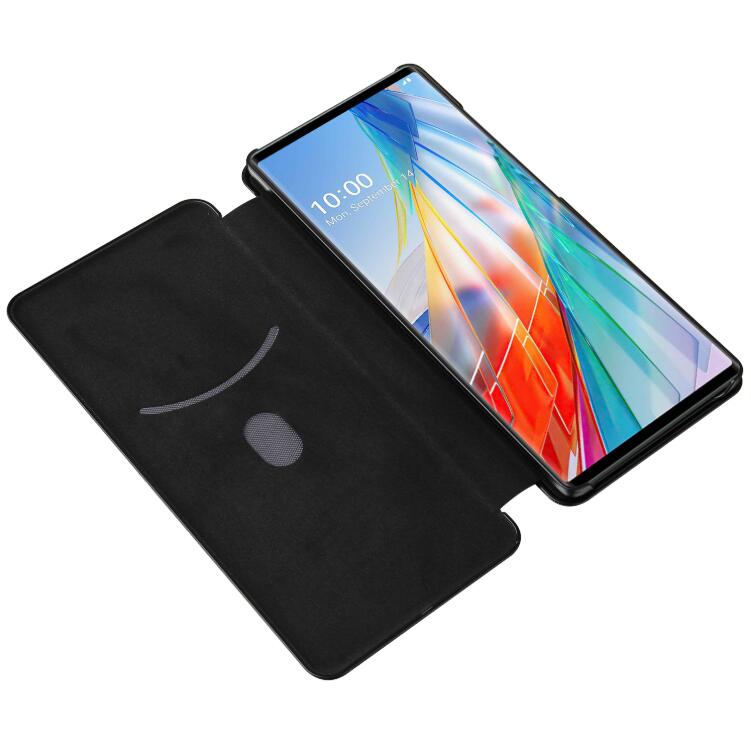 Bao Da Kiểu Ví Gập Có Giá Đỡ Sang Trọng Cho Lg Wing 5g