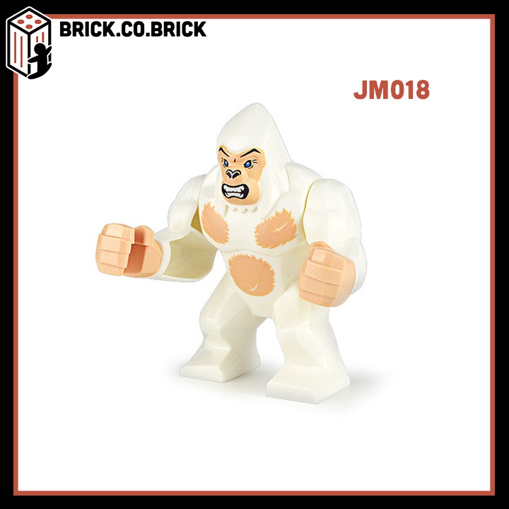 JM017- JM018 Đồ chơi lắp ráp minifigure và nonlego mô hình động vật và thú rừng xanh Cọp, Báo, Cá mập, Cá sấu- Animals