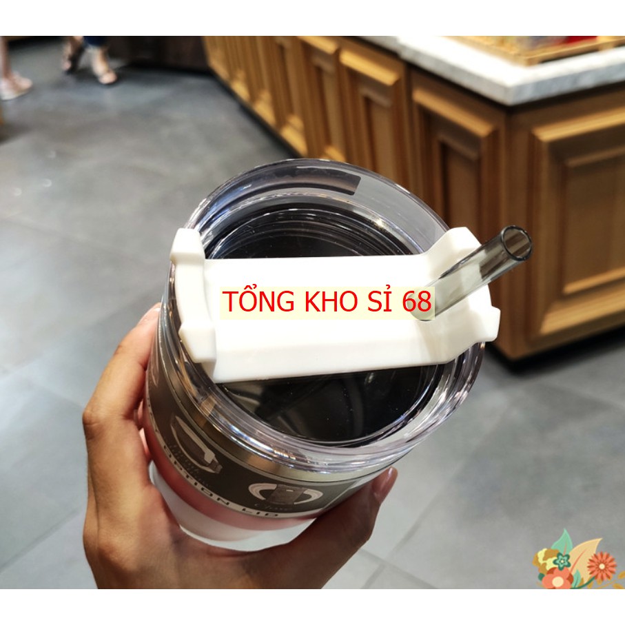 LY GIỮ NHIỆT CHẤT LƯỢNG CAO RUỘT INOX TYESO 890ML CÓ ỐNG HÚT