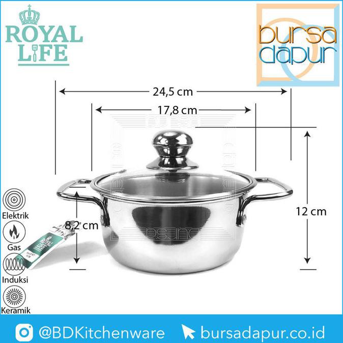 Nồi Nấu Ăn Mini 16cm Bằng Thép Không Gỉ Cao Cấp | BigBuy360 - bigbuy360.vn