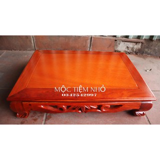 Bàn trà nhật bàn cơm kỷ trúc cỡ nhỏ gỗ hương Cao 10cm