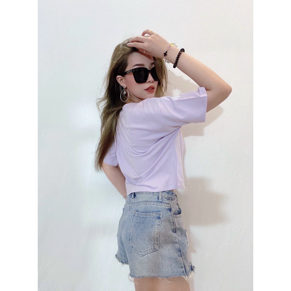 Áo croptop in con cọp