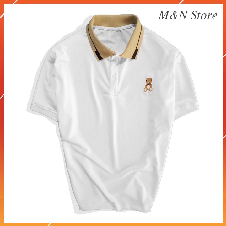 Áo Polo nam, áo thun nam HAHOS vải cotton cá sấu thêu logo gấu cao cấp ( ẢNH THẬT)