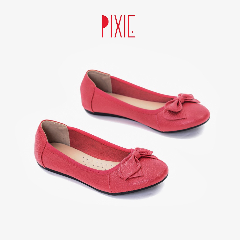 Giày Búp Bê Bệt Da Thật Êm Pixie X424