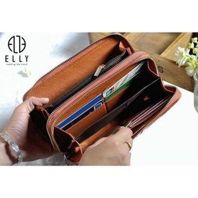 Ví nữ cầm tay cao cấp da thật ELLY – EV54