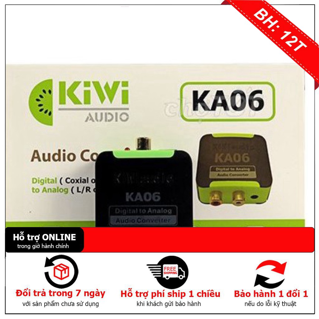 [ Giảm giá 10%] BỘ CHUYỂN ĐỔI ÂM THANH DIGITAL SANG ANALOG KIWI KA-06 - hàng chất lượng