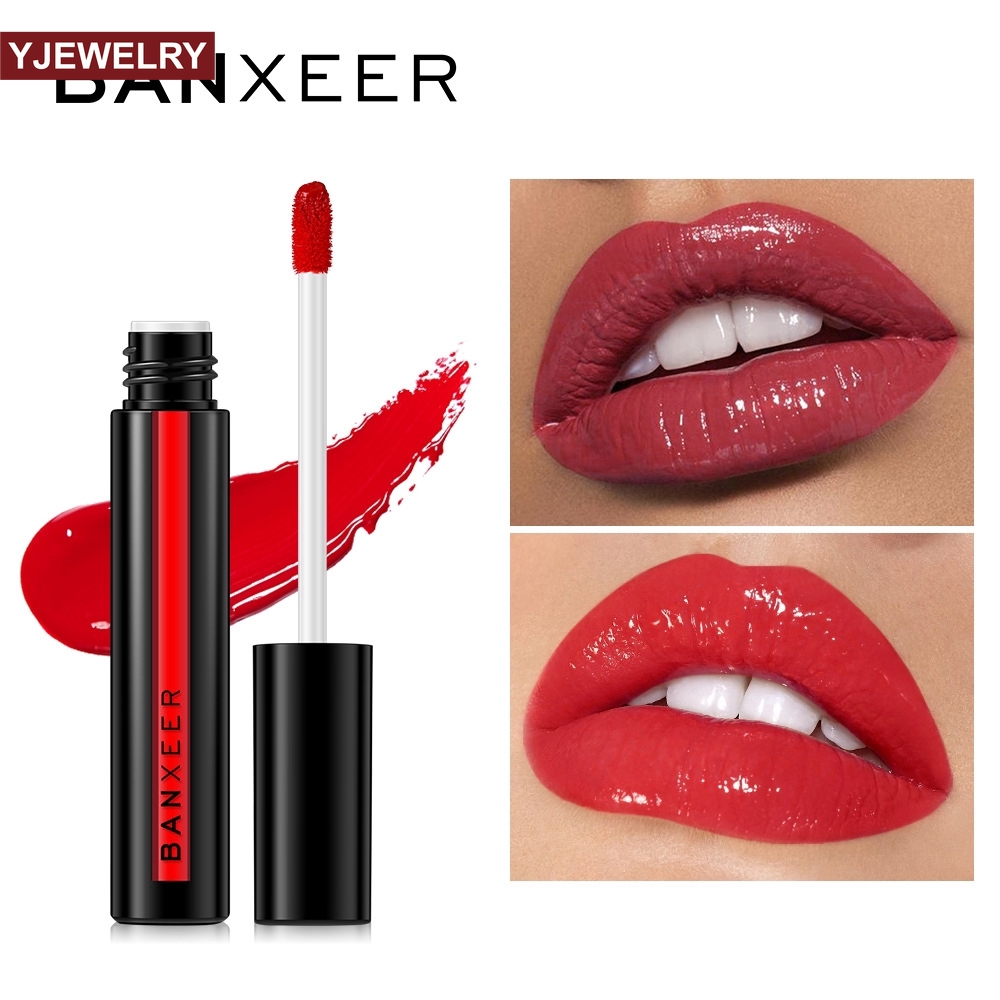 【COD Yjewelry】8 colors Banxeer 3.5ml Liquid Lipstick Non-stick cup Waterproof Lip Gloss