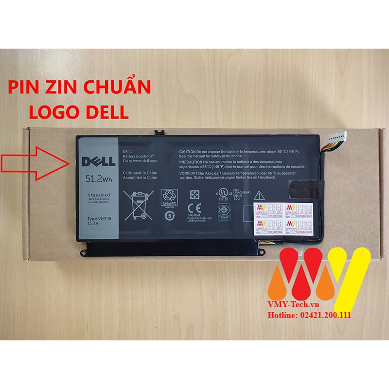 Pin Laptop Dell Inspiron 14-5439 Vostro 5460 5470 5480 5560 VH748 V5560 V5460 V5470 V5480 14-5480 Hàng Zin