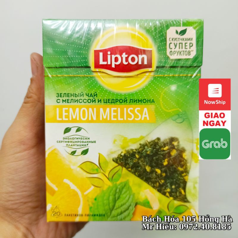 [T11/2022] Trà Lipton Nga vị Chanh Bạc Hà - Lemon Melissa