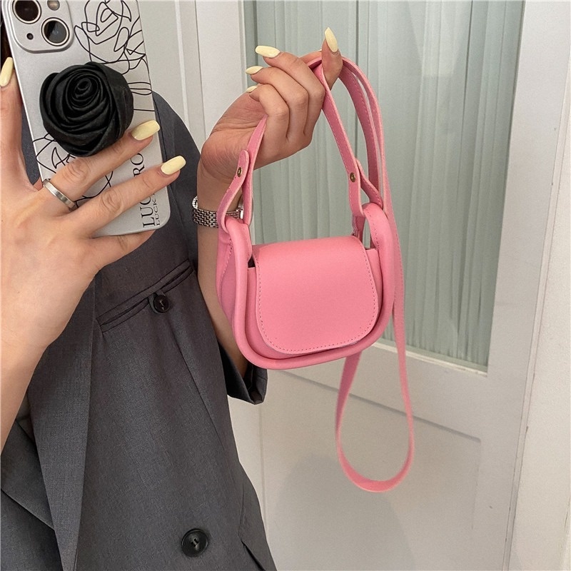 One Túi Đeo Vai Hình Vuông Cỡ Nhỏ Màu Trơn Phong Cách Phương Tây Thời Trang Mùa Hè 2022 Cho Nữ GYLXB072