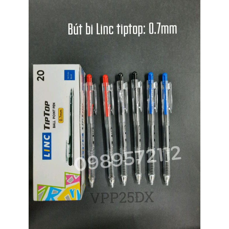 20 cái Bút bi bấm LINC tiptop nét 0.7