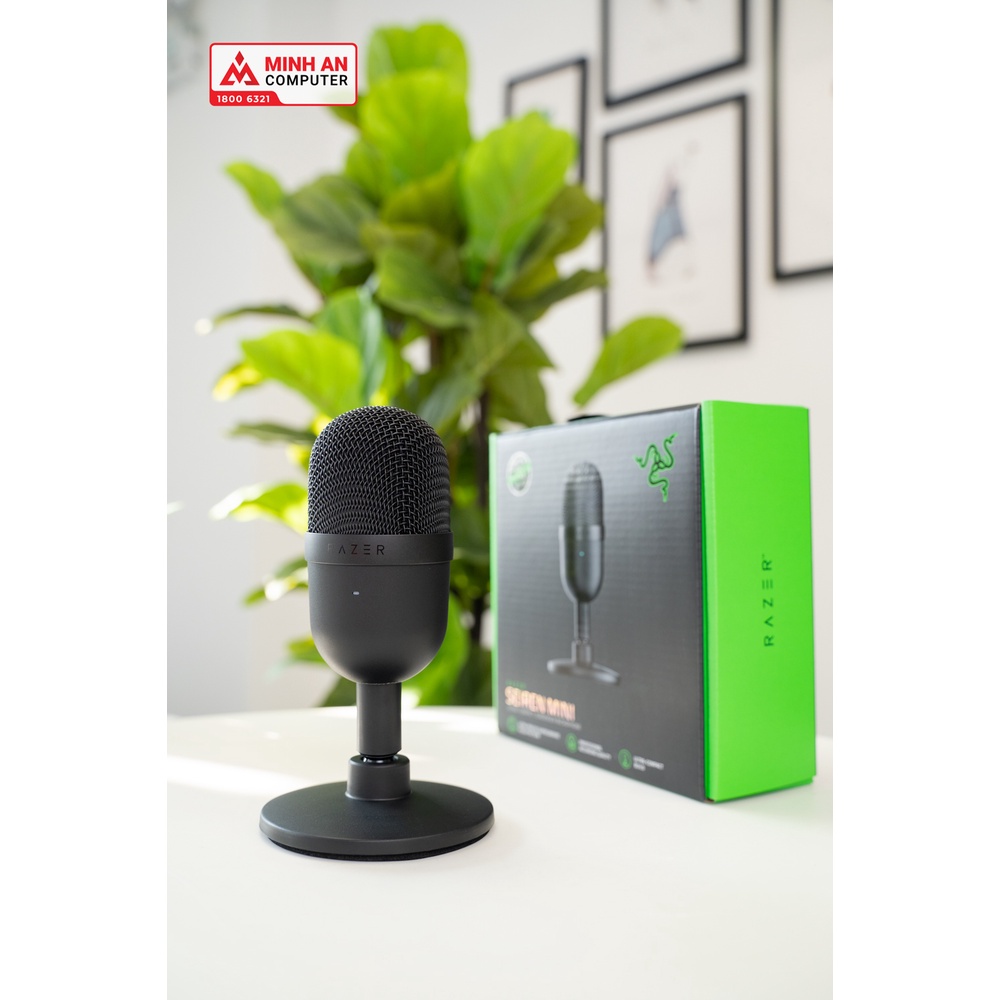 Microphone RAZER Seiren Mini kết  nối đơn giản cắm USB và sử dụng (RZ19-03450100-R3M1) - Hàng chính hãng