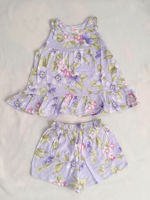 bộ cotton bé gái
