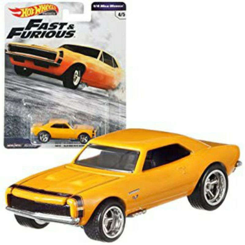 (Premium bánh cao su) Xe mô hình Hot Wheels 1/64 Fast & Furious 67 Camaro (new)