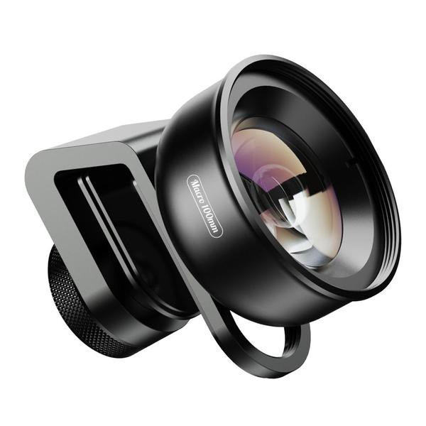 Lens, ống kính macro 100mm chuẩn 4K Apexel APL-HD5BM 10X cho điện thoại