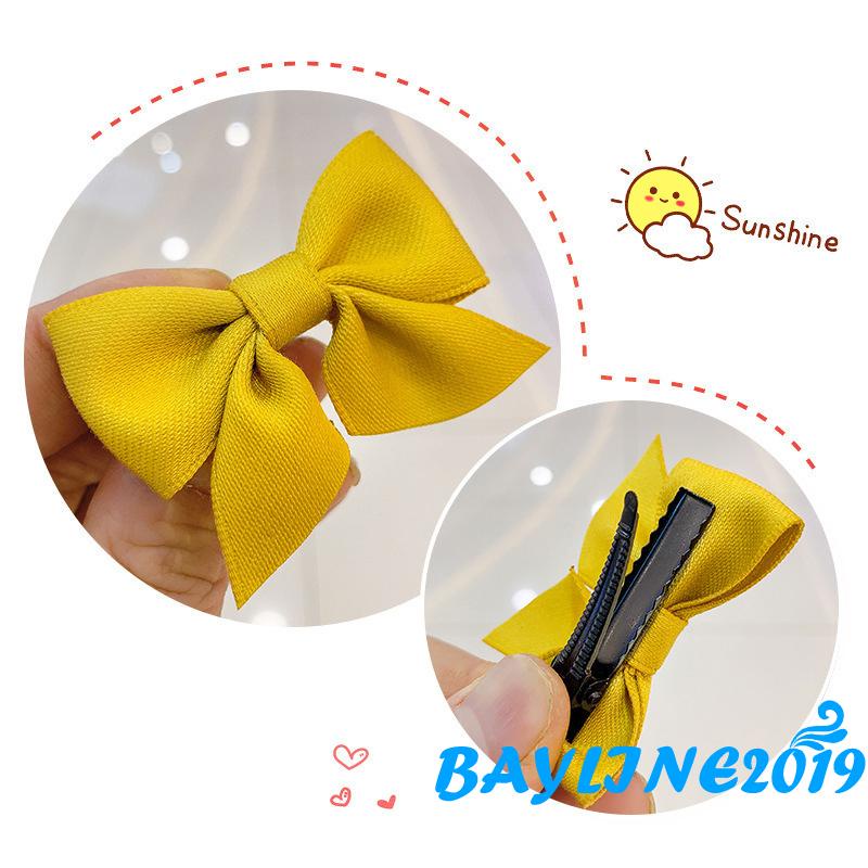 Set 2 kẹp tóc nơ công chúa phong cách ngọt ngào cho bé gái