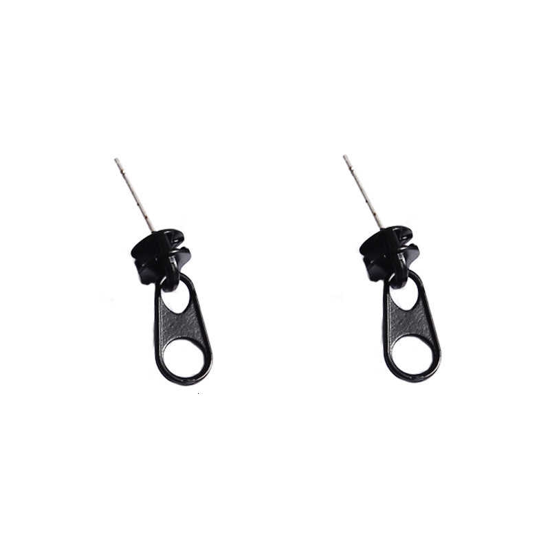 Bông tai 2261 hình đầu khóa kéo sáng tạo cho nam và nữ