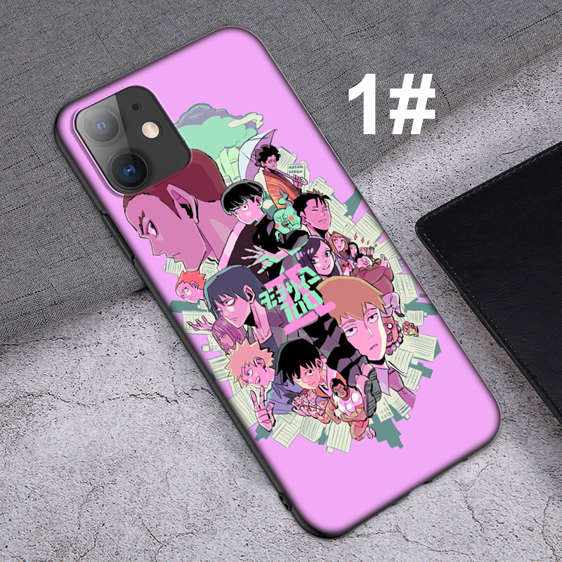 iPhone XR X Xs Max 7 8 6s 6 Plus 7+ 8+ 5 5s SE 2020 Casing Soft Case 89LU Mob Psycho 100 Anime mobile phone case