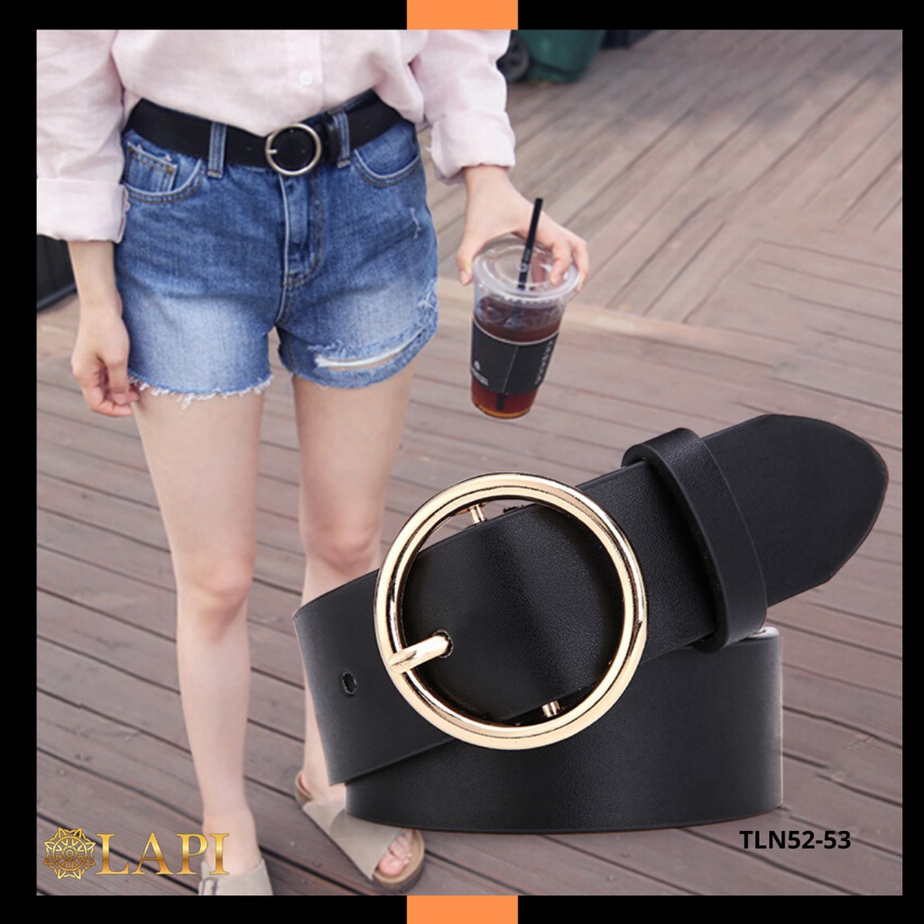[FREE SHIP] Thắt lưng nữ bản nhỏ khóa tròn thanh lịch | BigBuy360 - bigbuy360.vn