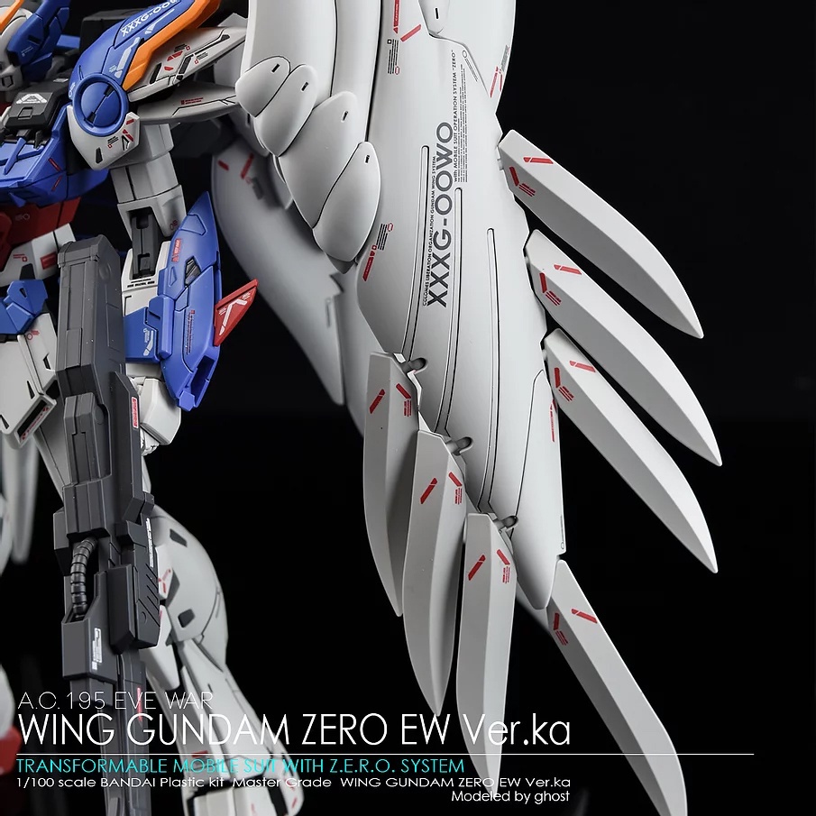 Decal Dán Trang Trí Xe Hơi GHOST MG Wing Zero Ew Ver.Ka 2.0 Chất Lượng Cao