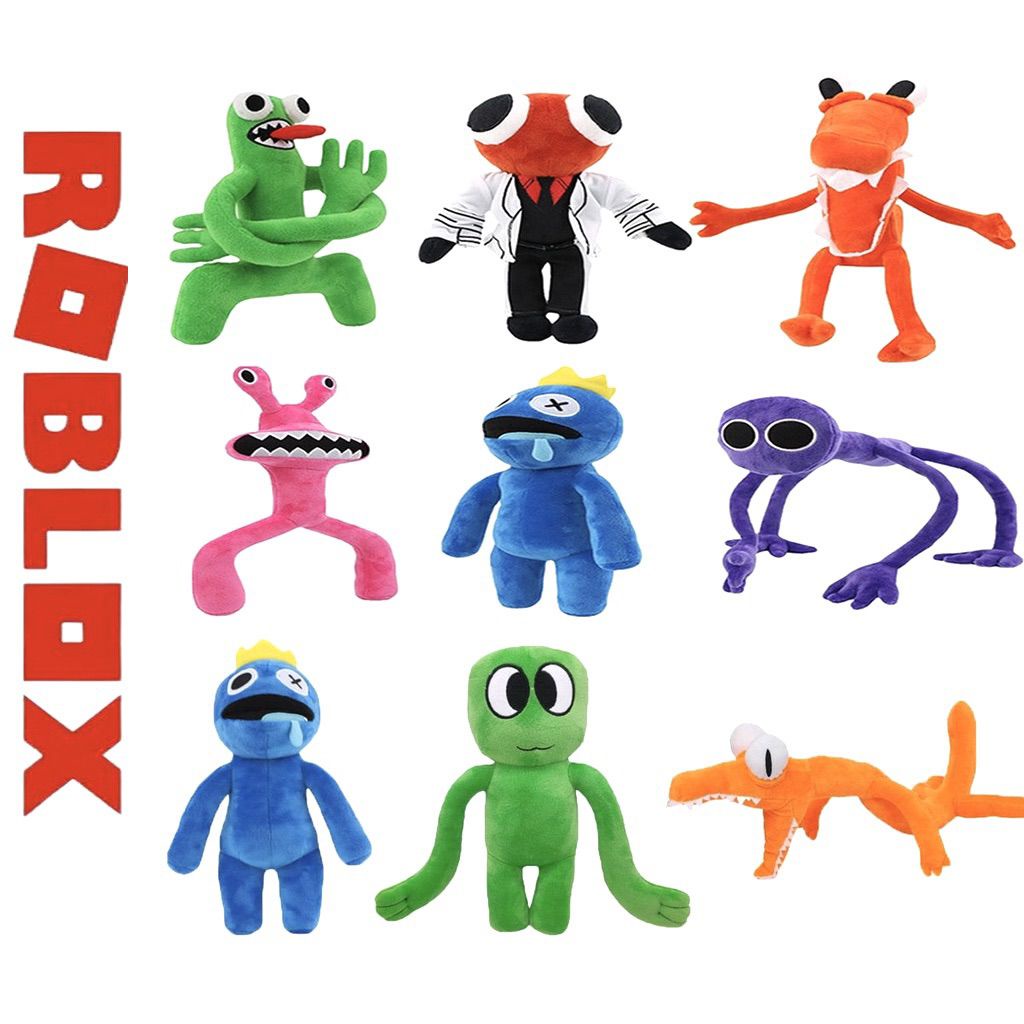 Game Roblox Rainbow Friends Plush Toys Blue Green Yellow Red Orange Stuffed Dolls Kids Gift Home Decor Toys For Kids