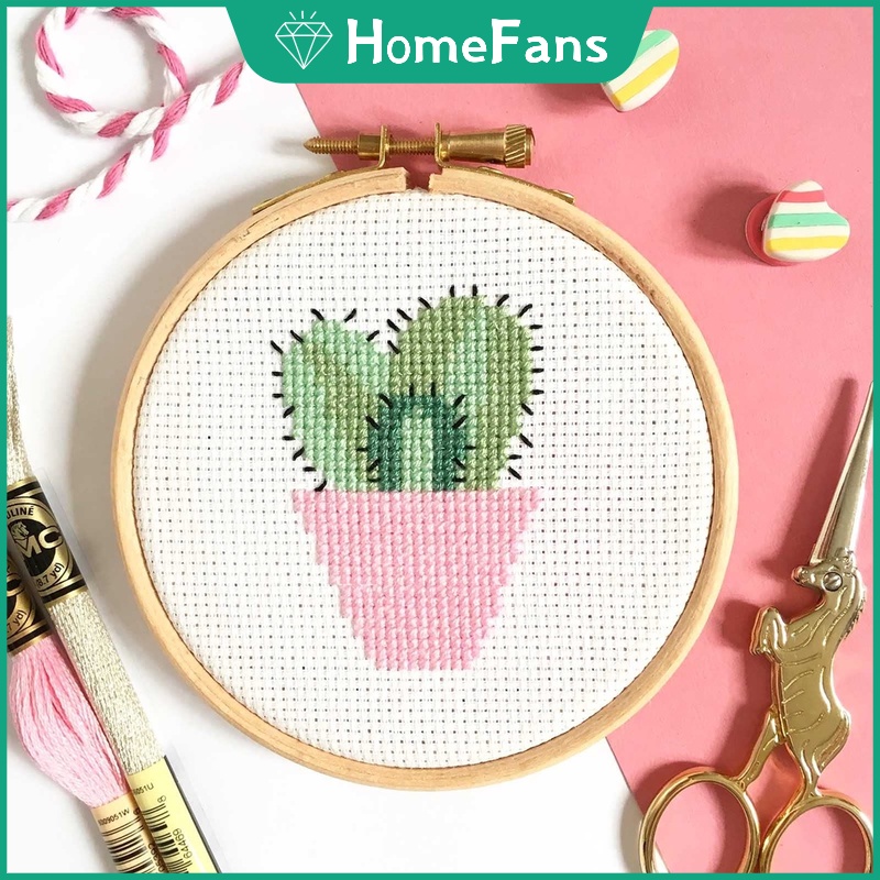 Tấm Vải Cotton Trắng/Be 11ct Kích Thước 30X45CM Dùng Thêu Tranh DIY