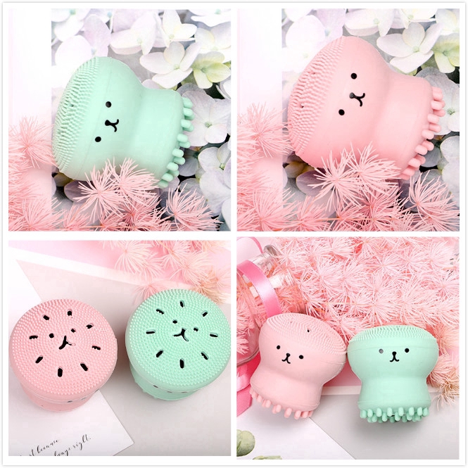 Cọ Rửa Mặt Bằng Silicone Hình Bạch Tuộc Nhỏ Gọn TIện Lợi | BigBuy360 - bigbuy360.vn