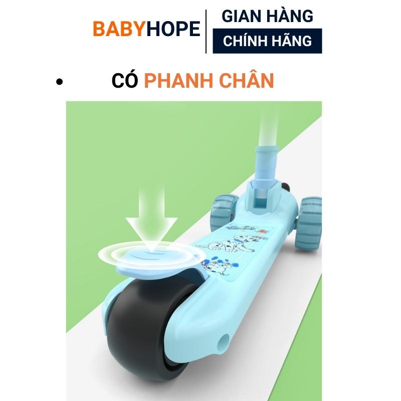 Xe trượt Scooter Heo đa năng 2 in 1 có nhạc và phát sáng, Bảo Hành 6 tháng, xe Scooter chòi chân cho bé chịu lực &gt;100kg