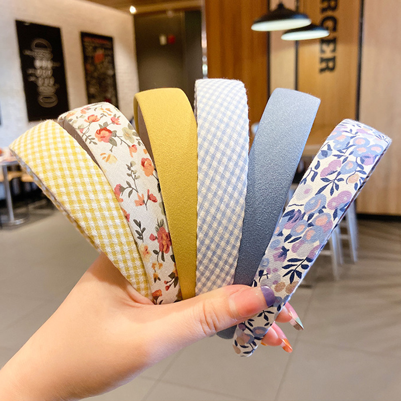 Băng đô rửa mặt in hình đơn giản thời trang Hàn Quốc sành điệu cho nữ