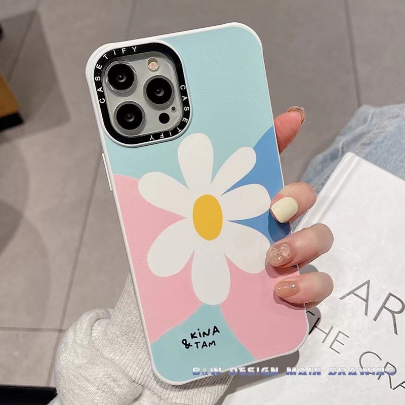 Ốp Điện Thoại Silicon Họa Tiết Bông Hoa/ Mặt Cười Xinh Xắn Chống Sốc Cho iPhone 13 12 11 Pro MAX IX XS MAX XR 6 7 8 Plus