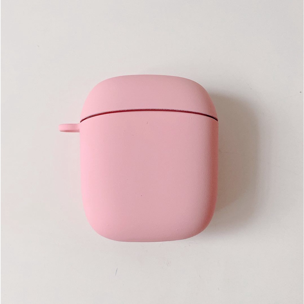Ốp bảo vệ tai nghe màu trơn nhám có móc thời trang cho Baseus W04 TWS Baseus W04 Pro