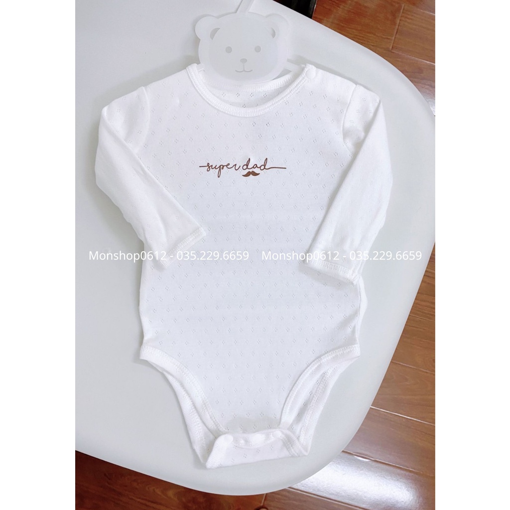 [ LULLABY ] Bộ bodychip dài tay cho bé sơ sinh đến 9 tháng NH339M, NH338M