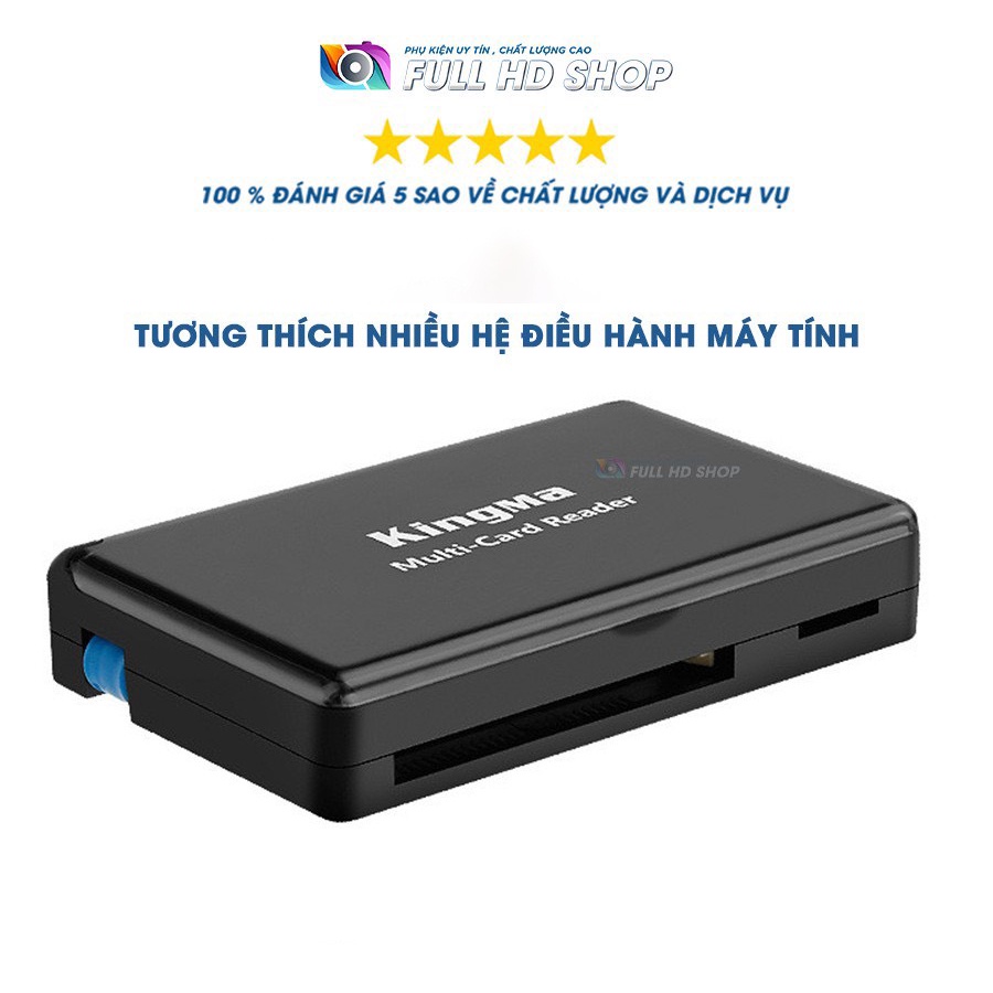 Đầu Đọc Thẻ Nhớ 3.0 Kingma Tích Hợp Hộp Đựng Thẻ Nhớ CF SD Micro SD Bảo Hành 1 Đổi 1 Full HD Shop Mã HD03