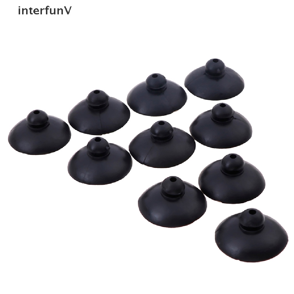 Set 10 Kẹp Giữ Bể Cá Bằng Silicon Mềm Màu Đen Có Giác Hút
