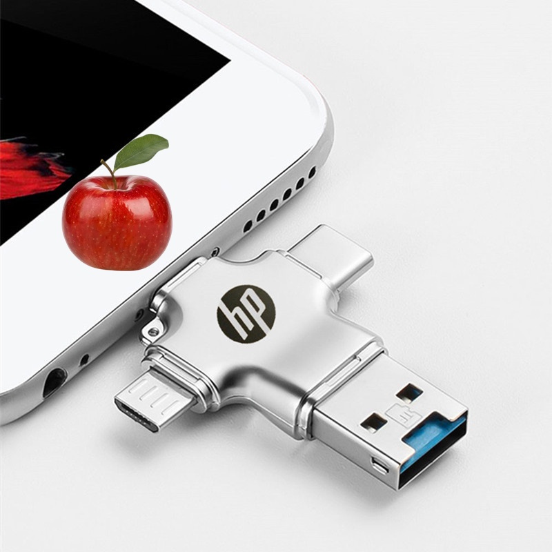 Usb 3.0 OTG HP 4 Trong 1 1TB 512GB 256GB 64GB Cho ĐiệN ThoạI MáY TíNh BảNg / Android / PC