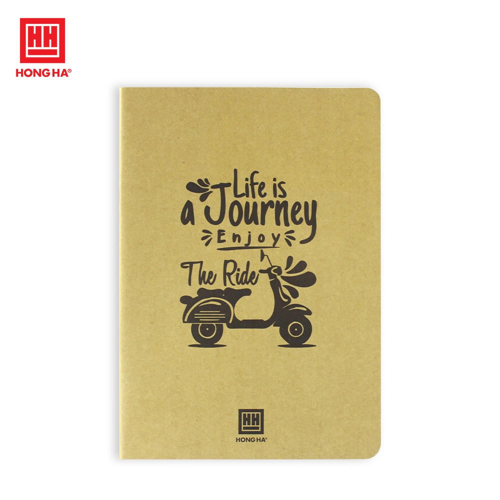 Vở kẻ ngang có chấm gáy ghim 72 trang Hồng Hà Green Letter 1431