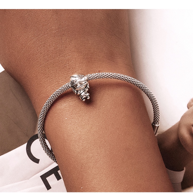 BAMOER Bông Tai  BạC 925 HìNh Xác Ướp SCC2070