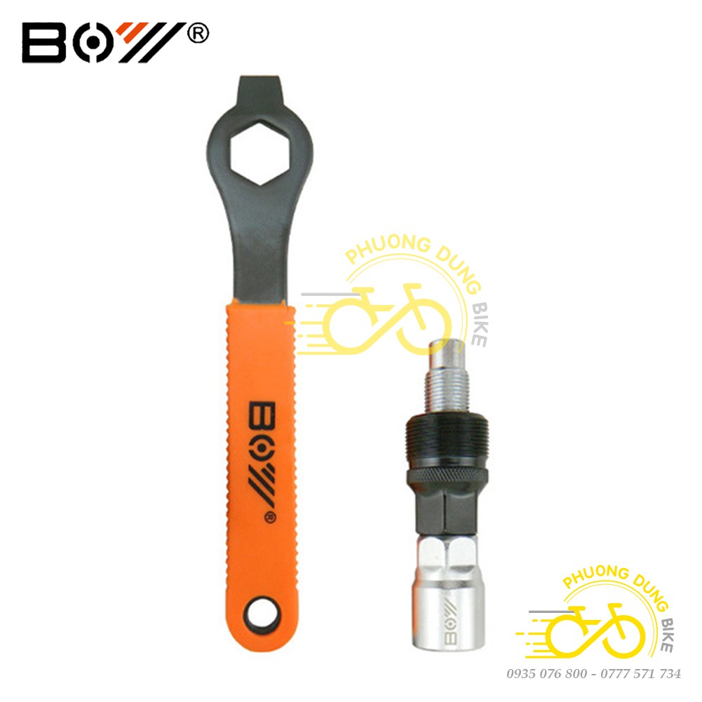 Cảo đùi dĩa cốt vuông xe đạp + Cờ lê BOY 7025L