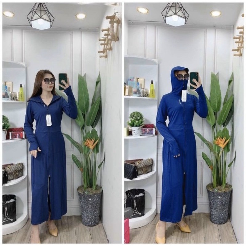 Áo choàng chống nắng nữ vải thông hơi cao cấp form to