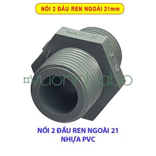 NỐI 2 ĐẦU REN NGOÀI 21 (BỘ 20 CÁI)
