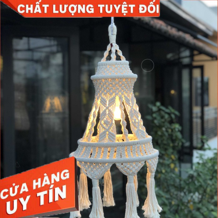 Đèn Trần Vintage Macrame Trang Trí Quán Cafe,Bar, Trà Sữa,Decor Homestay, Sân Vườn Và Ngoài Trời Giá Rẻ Tại Hà Nội