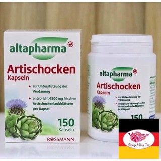 Đủ bill Viên uống mát gan, thải độc nhuận mật Atiso (hàng nội địa Đức)